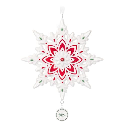 Snowflake 2024 Porcelain Ornament - Keepsake Ornaments | Hallmark