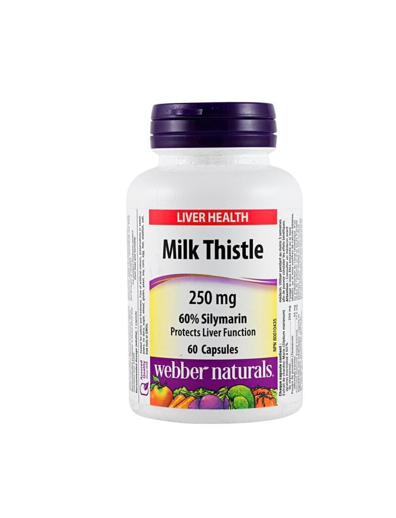Webber Naturals Milk Thistle 250mg 60ct | M&C Drugstore