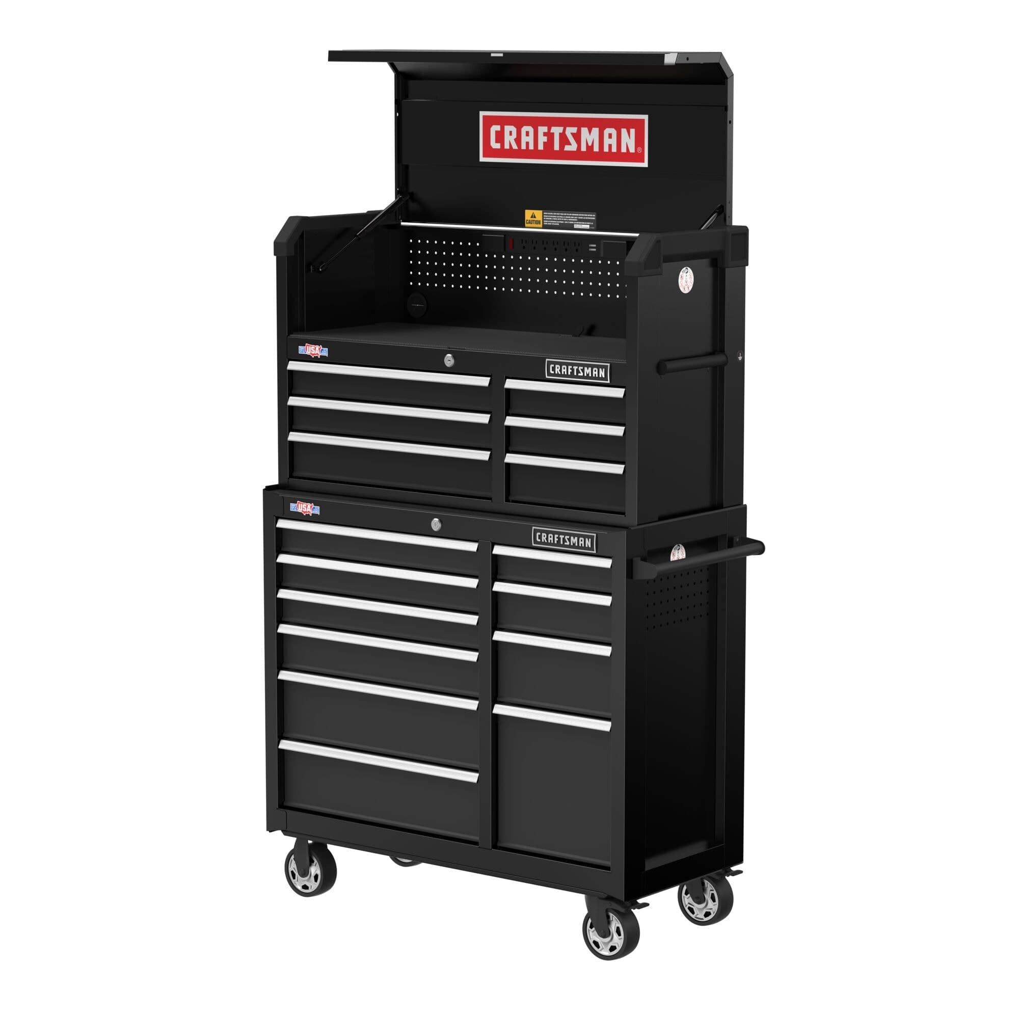CRAFTSMAN 2000 Series 41-in W x 37.5-in H 10-Drawer Steel Rolling Tool ...