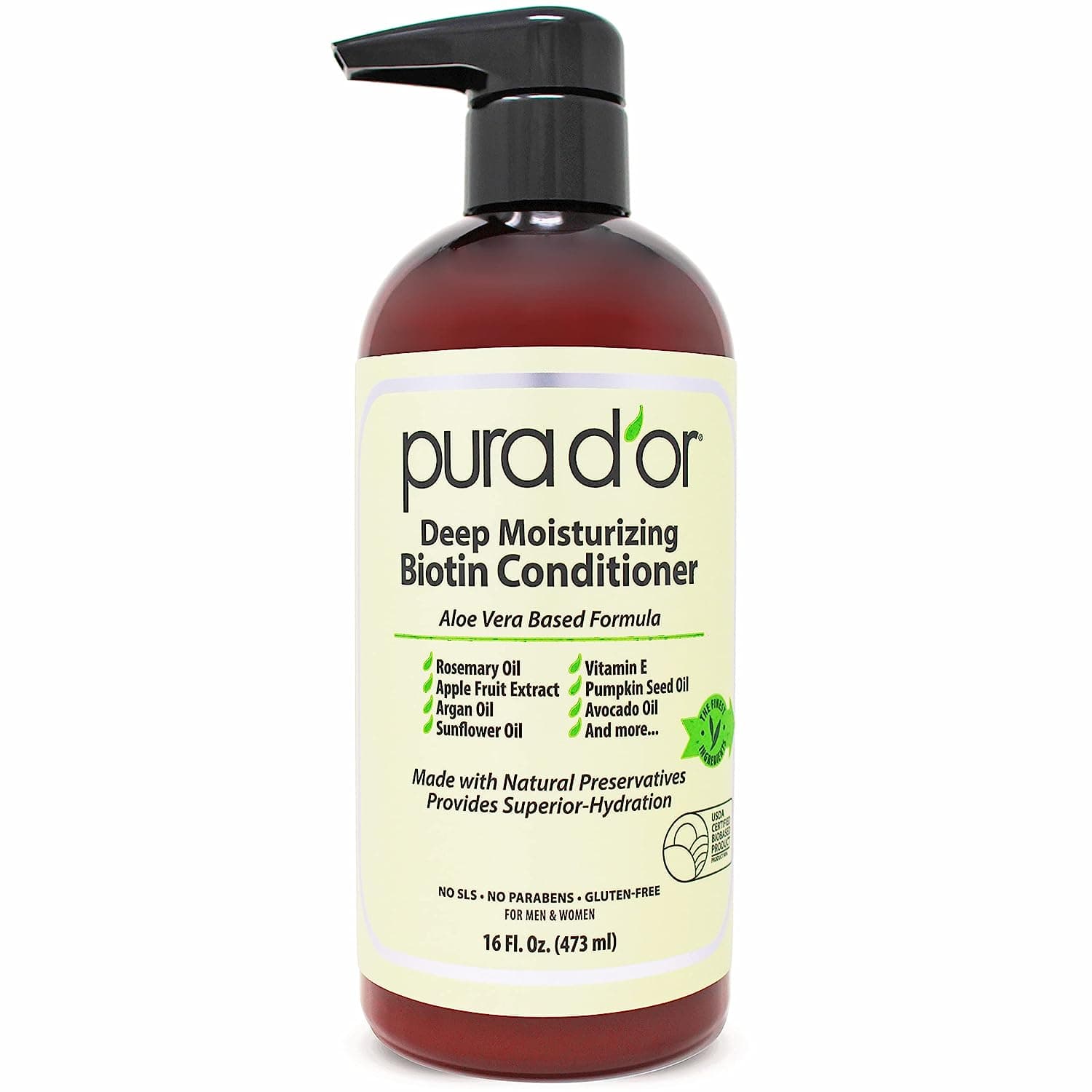 Pura D'Or Anti Hair Thinning / Hair Loss Shampoo Conditioner and Serum ...