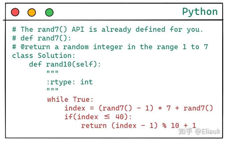 「思路精讲」用 Rand7() 实现 Rand10() - 知乎