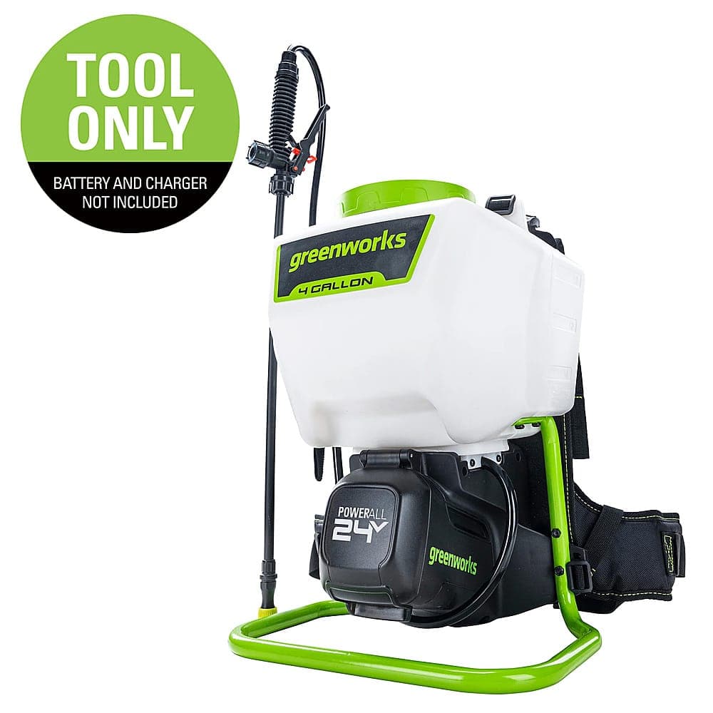 Greenworks 24 Volt Backpack Sprayer with (1) 2 Ah Battery and Charger ...