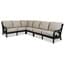 Monterey Sectional With Cushions, Frequency Sand With Canvas Walnut ...