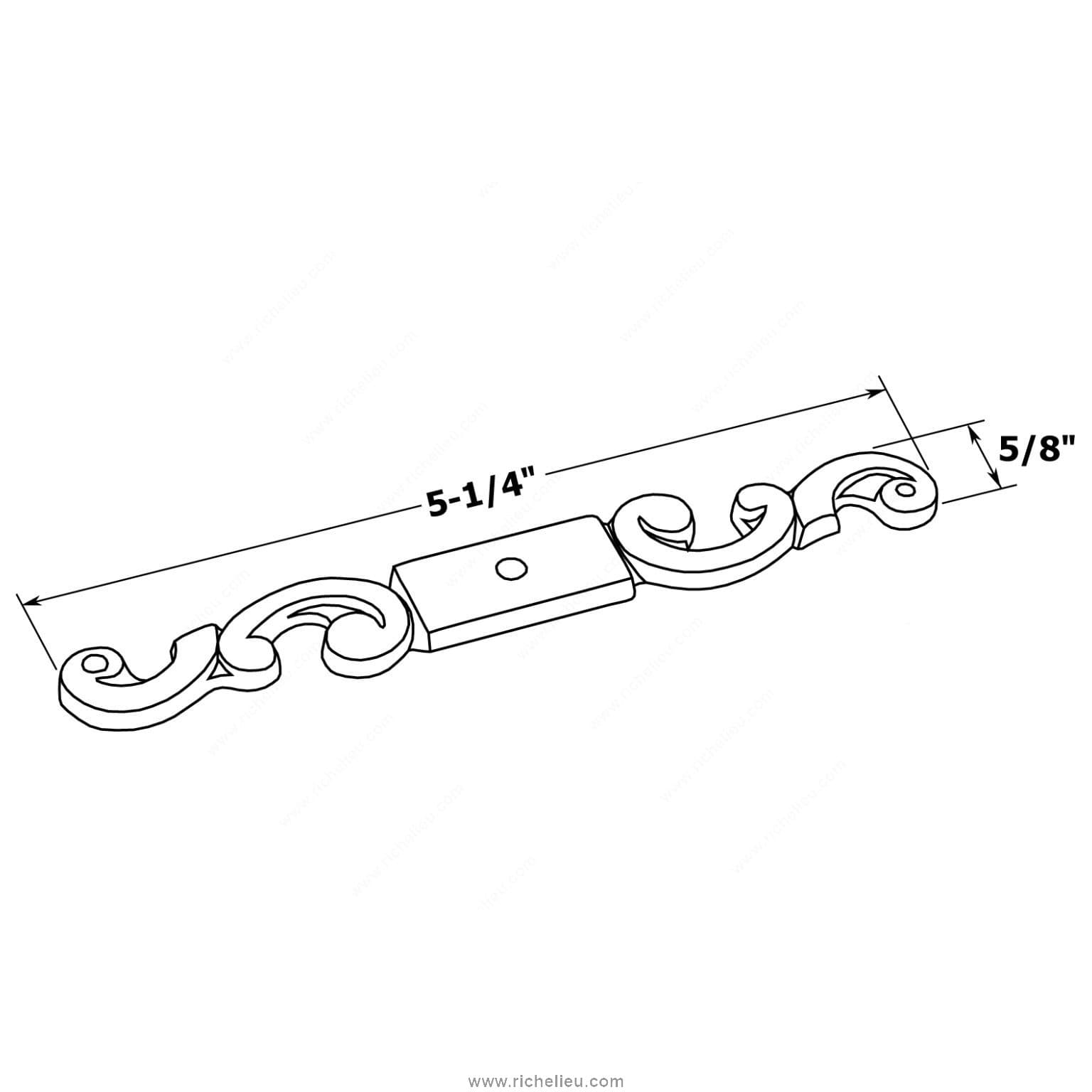 Traditional Metal Backplate for Knob - 284 - Richelieu Hardware