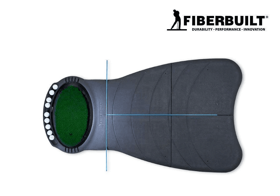 Fiberbuilt FlightDeck Practice Station Golf Mat - SwingSense
