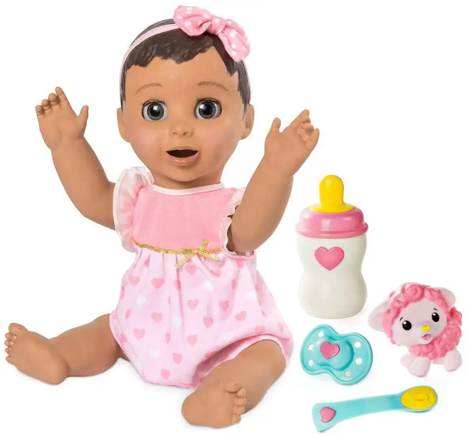 Luvabella Brunette Hair Responsive Baby Doll Spin Master - ToyWiz