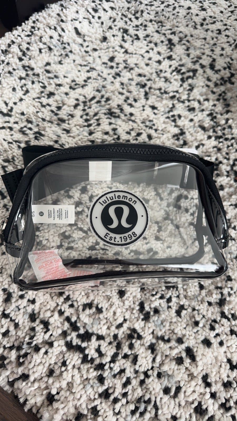 BNWT Lululemon Clear Belt Bag size 1L