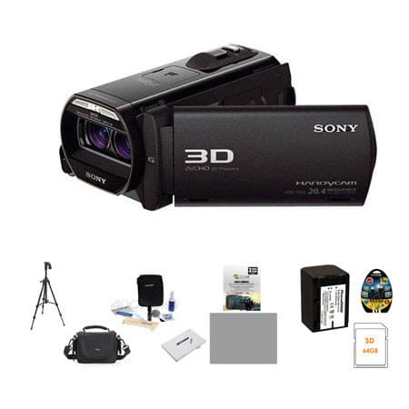 Sony HDR-TD30V Full HD 3D Handycam Camcorder With Accessory Bundle