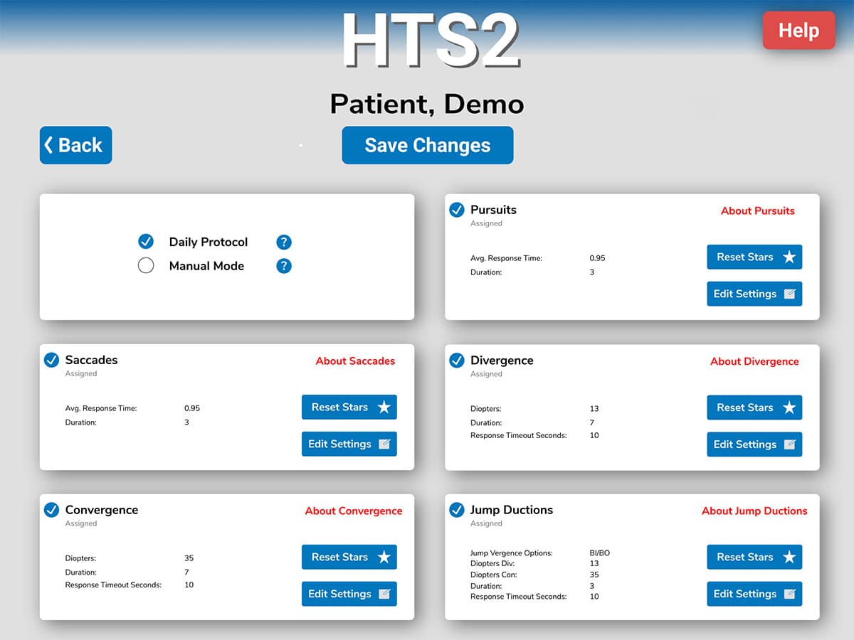 HTS2 - VT Computerized Binocular Home Eye Exercise System, H: Bernell ...
