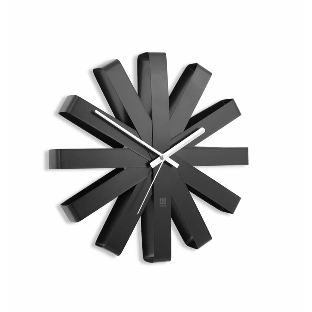 Umbra Ribbon Wall Clock | Black | Black by Design
