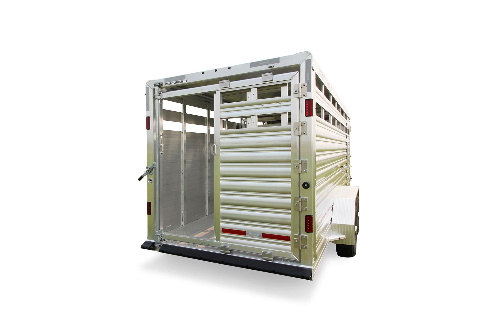 Livestock Trailers - Model 8107 Bumper Pull Stock Trailer - Featherlite
