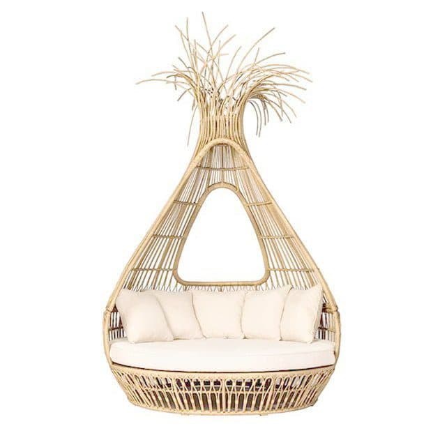 Bali Rattan Round Nest Daybed | FUZEN DECOR BALI FURNITURE