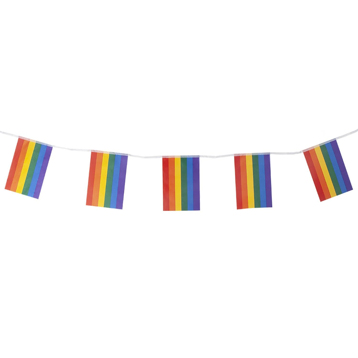 Rainbow Pride Bunting - 12 Feet - Bunting & Garlands - Decorations ...