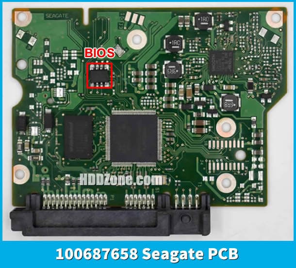 Remplacement de la puce BIOS sur le carte PCB Seagate 100687658 ...