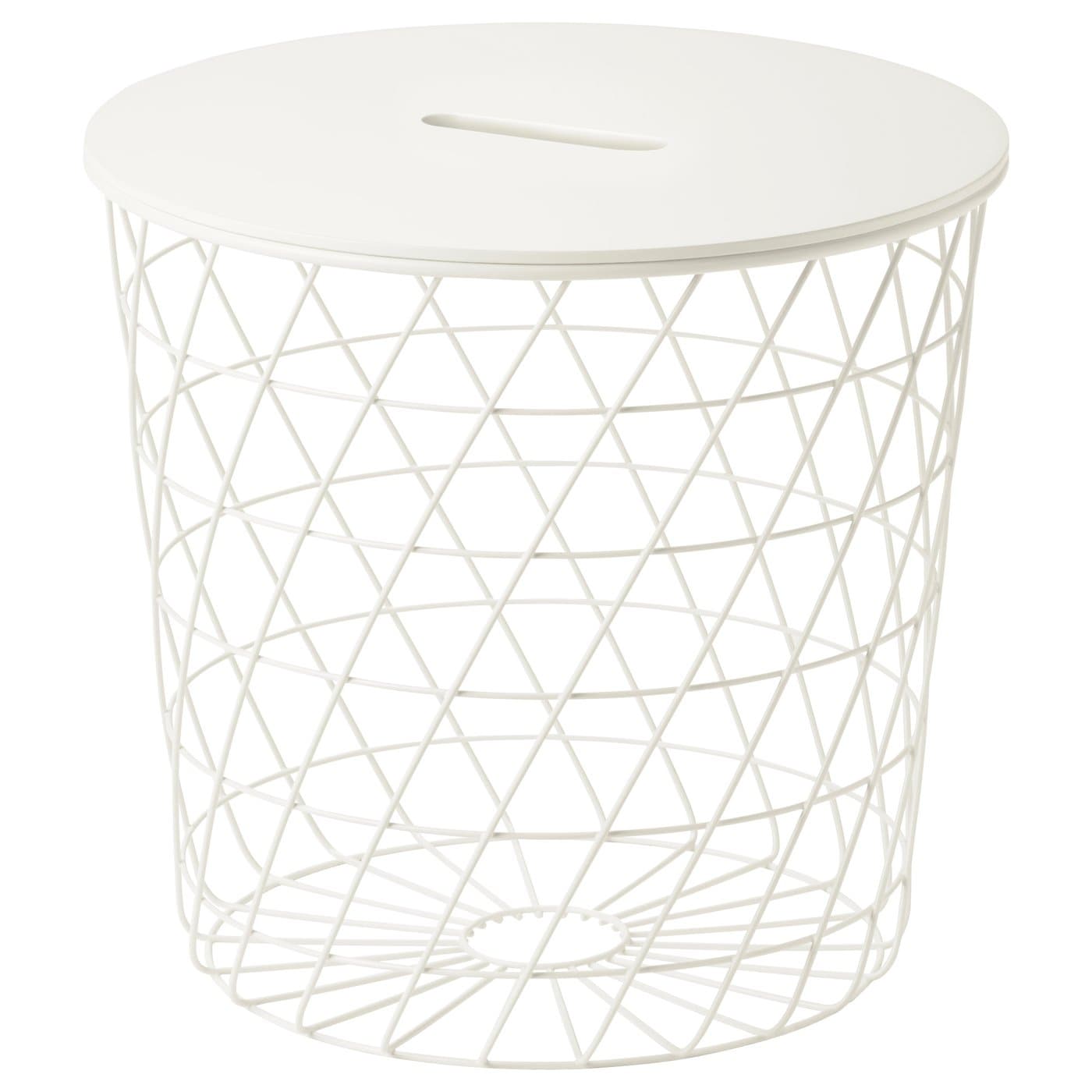 KVISTBRO Storage table, white, 17 3/8" - IKEA