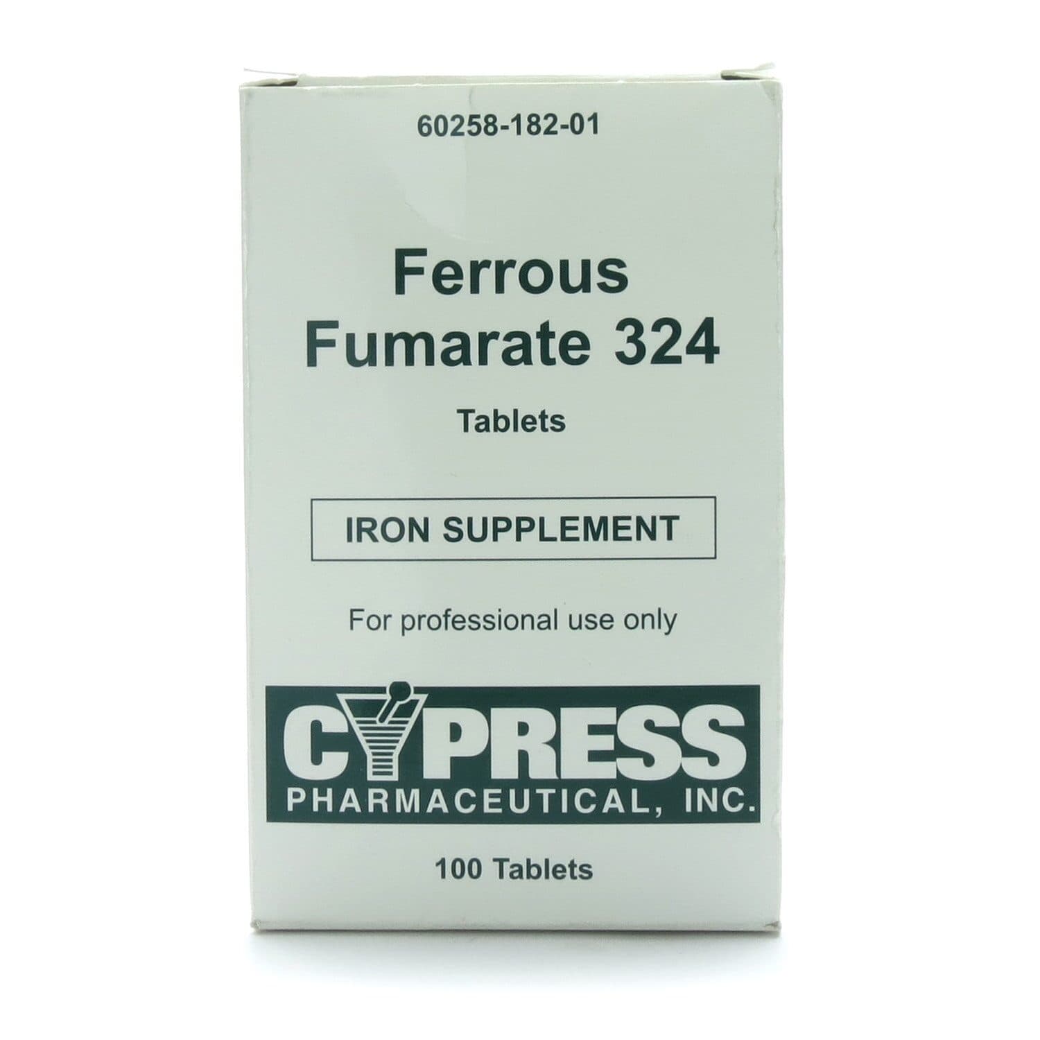 Ferrous Fumarate 324 mg Tablets, 100 Count | McGuff