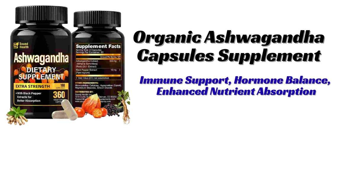 Organic Ashwagandha Capsules Supplement Review - Multy Press