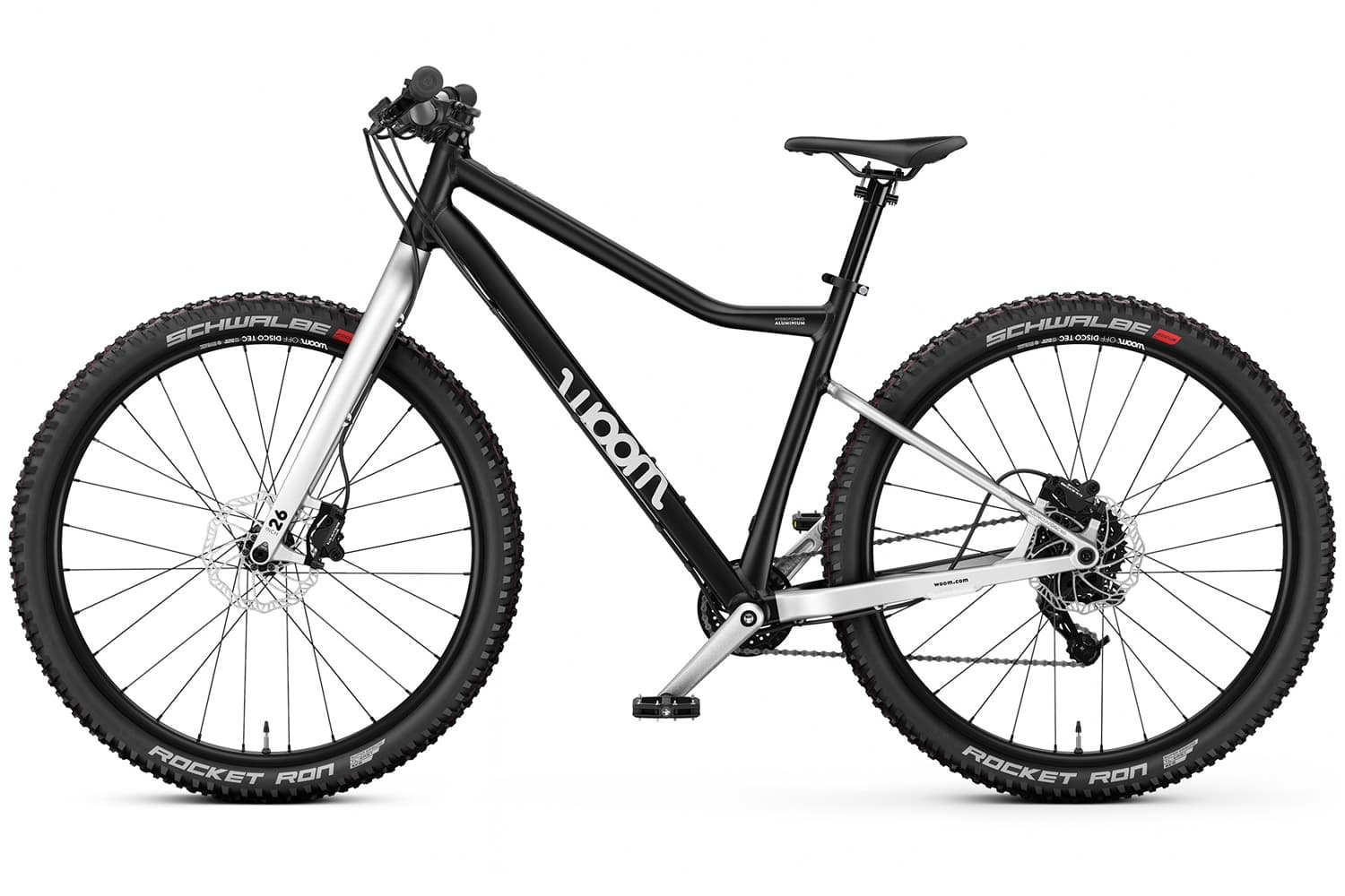 Górski rower dziecięcy MTB woom 6 OFF (26") Black - Projekt Junior