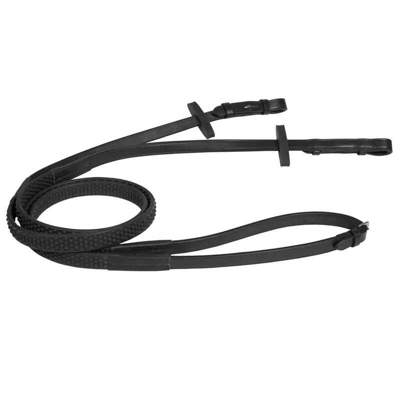 Elico Bio-Grip Rubber Reins - Black