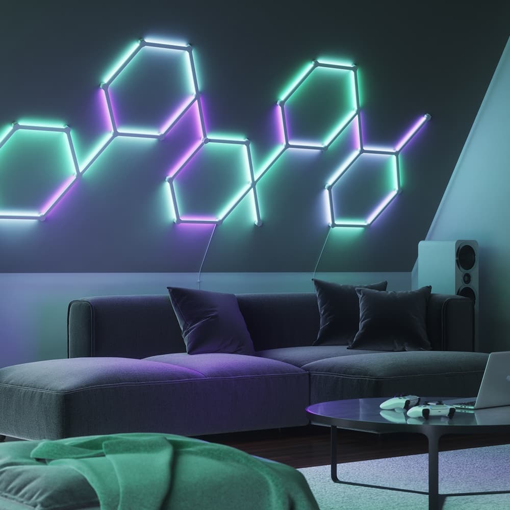 Nanoleaf Lines Starter Kit (9 Light Bars) - Smart & Secure Centre