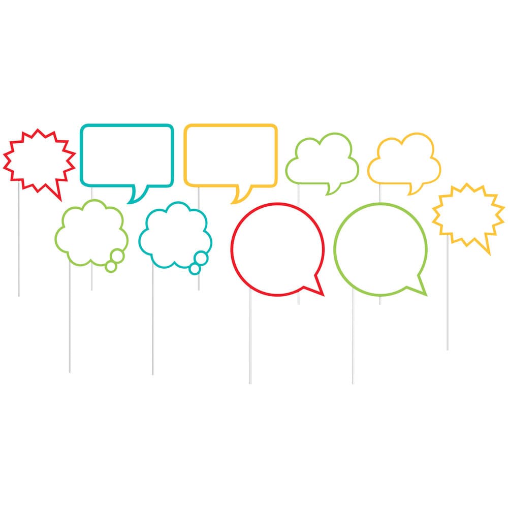 Speech Bubble Photo Booth Props; 60-Piece Set (Creative Converting 324557)