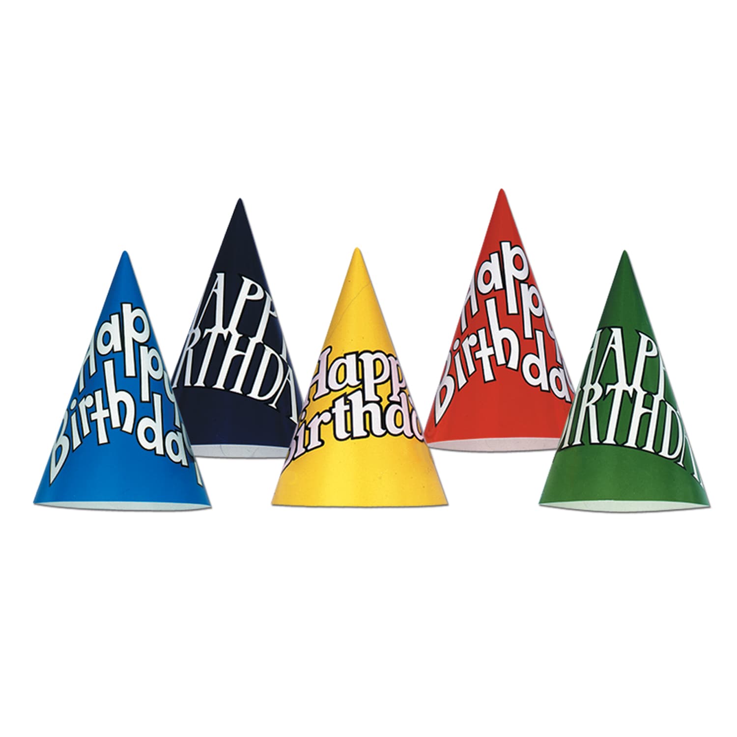 144 Wholesale Happy Birthday Cone Hats Asstd Designs; Medium Head Size ...
