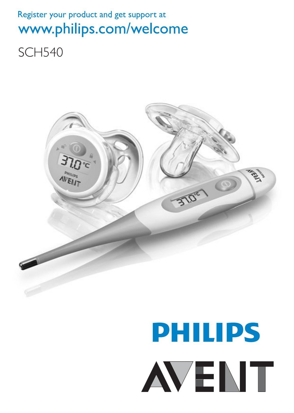 Philips Avent Digital baby thermometer set - User manual - BUL
