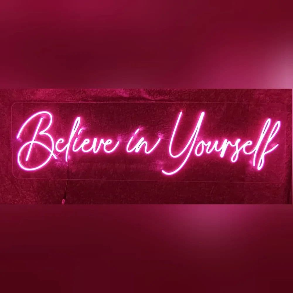 Motivational Neon Sign Frame, Light Emitting Diode Neon Light, एलईडी ...