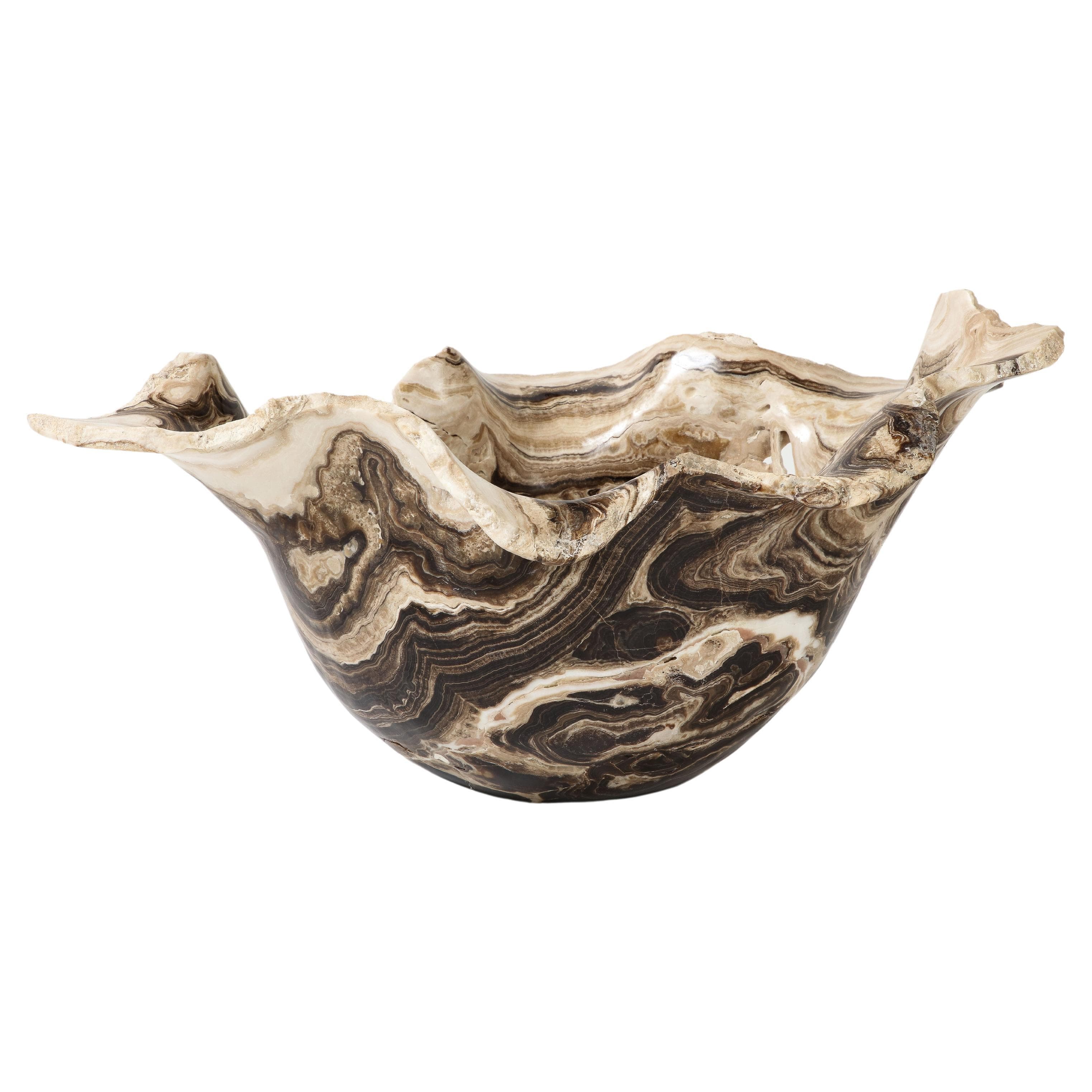 Modern White Ceramic Sculptural Centerpiece Bowl Styled After Artist ...