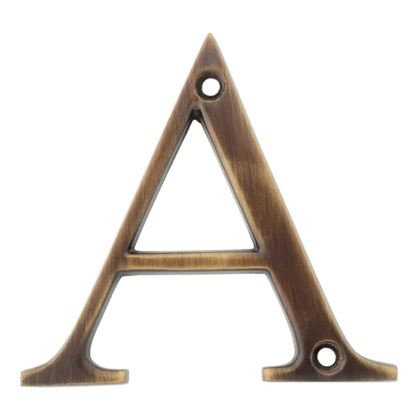 Brass Letter – Wall Mounted House Name Plate Alphabet – Alumex ...
