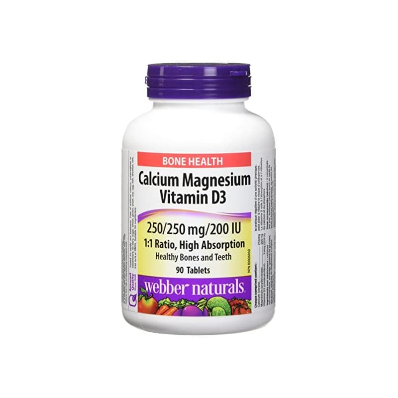 Webber Naturals Calcium Magnesium Vitamin D3 90 tableta