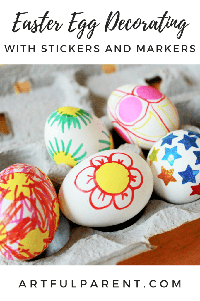 How to Do Easter Egg Decorating with Stickers & Markers