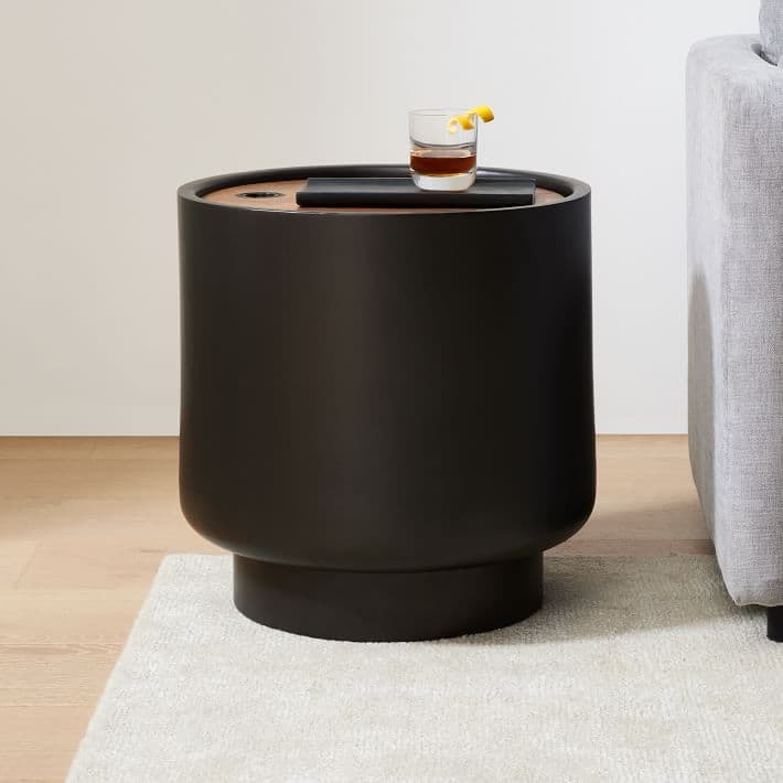Drum Storage Side Table (20") - Modern & Sustainable Design | West Elm
