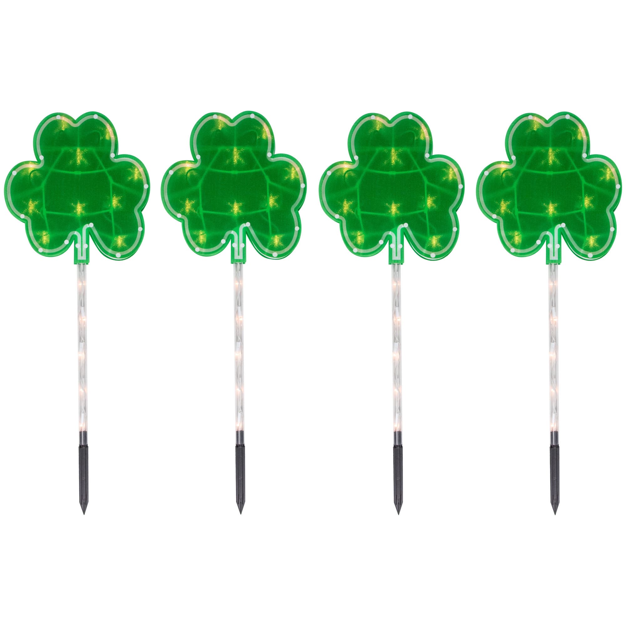 Northlight Seasonal Green St Patrick's Day Shamrock Pathway Marker Lawn ...
