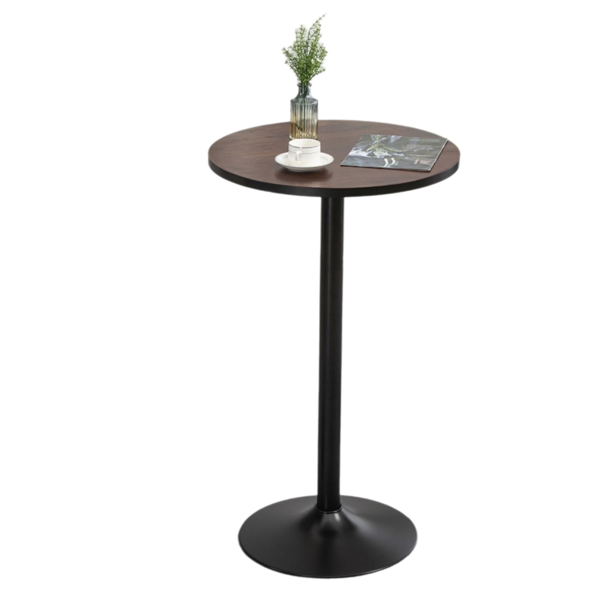 Ebern Designs Homcom 42" H Bar Height Round Bar Table - Wayfair Canada