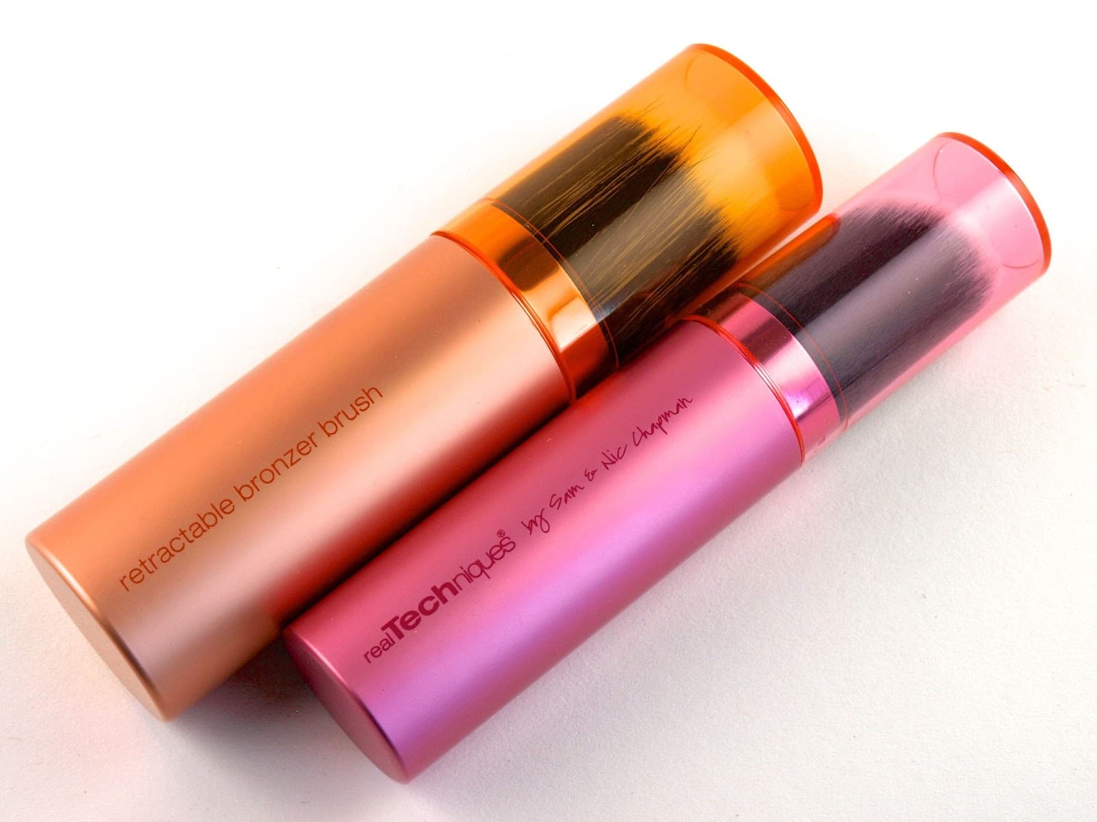 Real Techniques Retractable Kabuki Brush and Retractable Bronzer Brush ...
