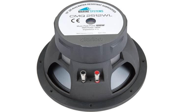 Clarion CMQ2512WL 10" marine subwoofer with built-in LED lighting at ...