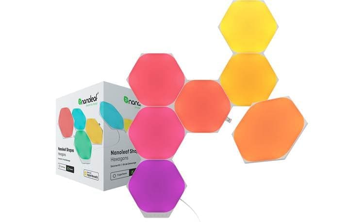 Nanoleaf Shapes Hexagon Smarter Kit Base kit with 7 hexagonal smart ...