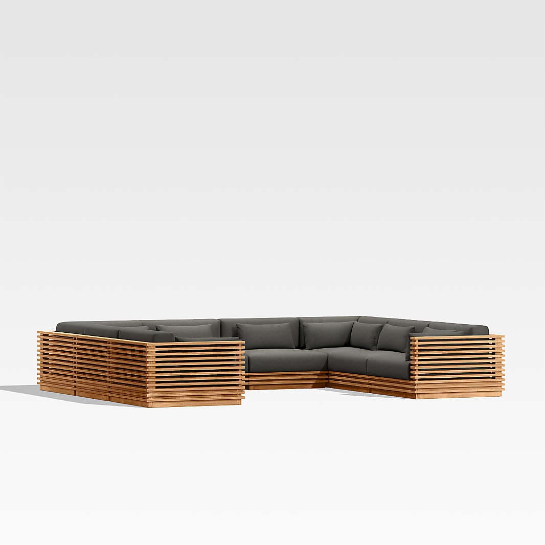 U-Shaped Outdoor Sectional Sofas & Outdoor U Couches | Crate & Barrel