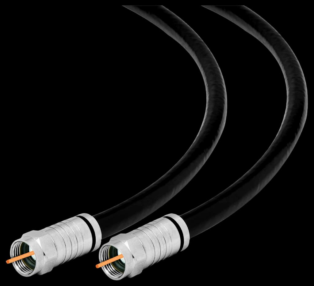 Amazon.com: UltraPro RG6 Coaxial Cable 3ft. Black, F-Type Connectors ...