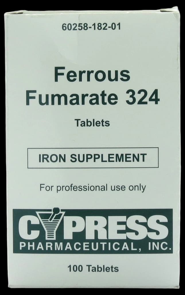 Amazon.com: Ferrous Fumarate 324 Mg, Boxed, 100ct Iron Supplement (Pack ...