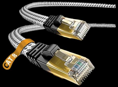 Cat 7 Ethernet Cable, White 2M/6.5FT DanYee Nylon Braided CAT7 High Speed Professional LAN Cable Gold Plated Plug STP Wires CAT 7 RJ45 Internet Network Cable (White 2M/6.5FT)…