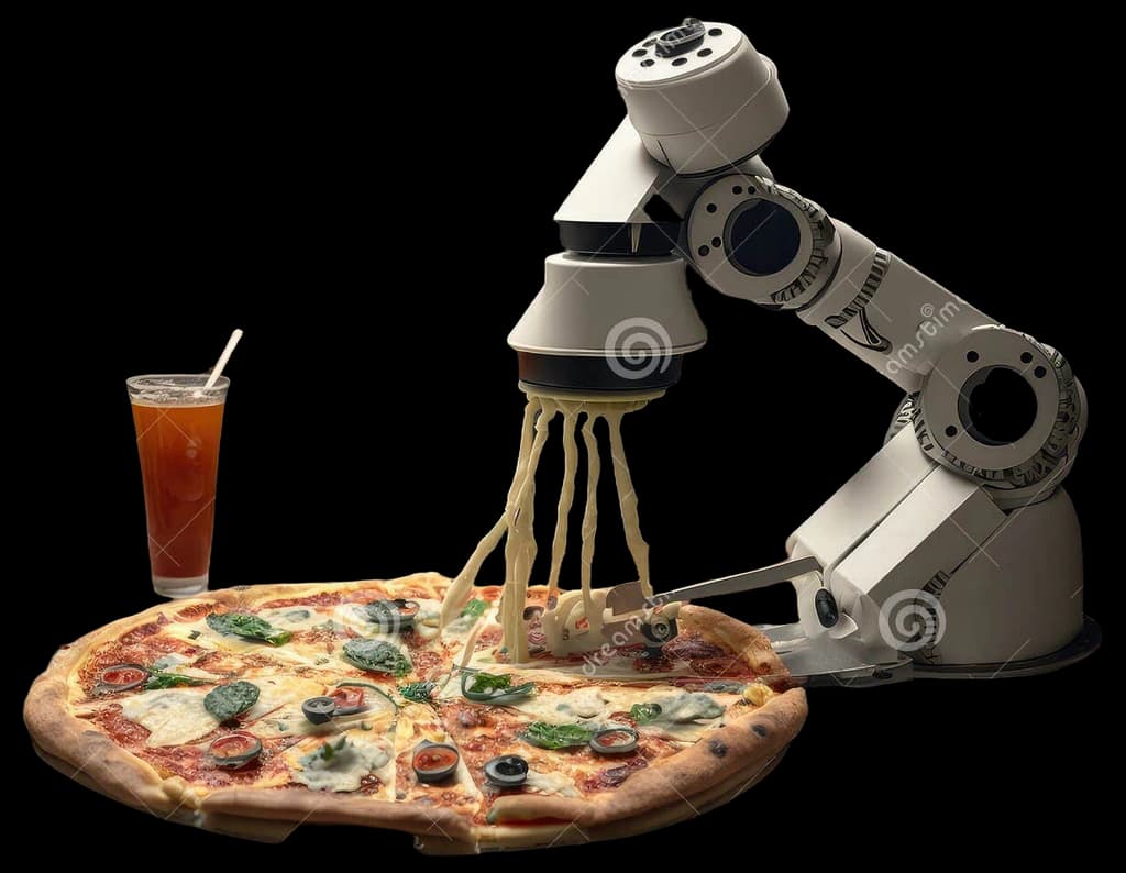 Premium AI Image | Robot Making Pizza With Precise Measurements ...