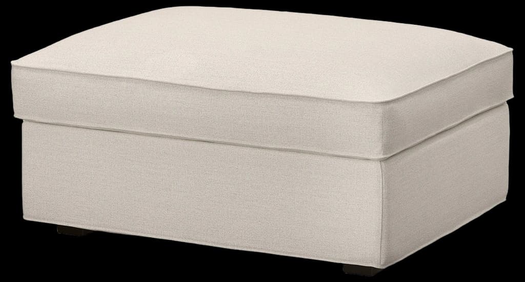 KIVIK ottoman with storage, Gunnared beige - IKEA