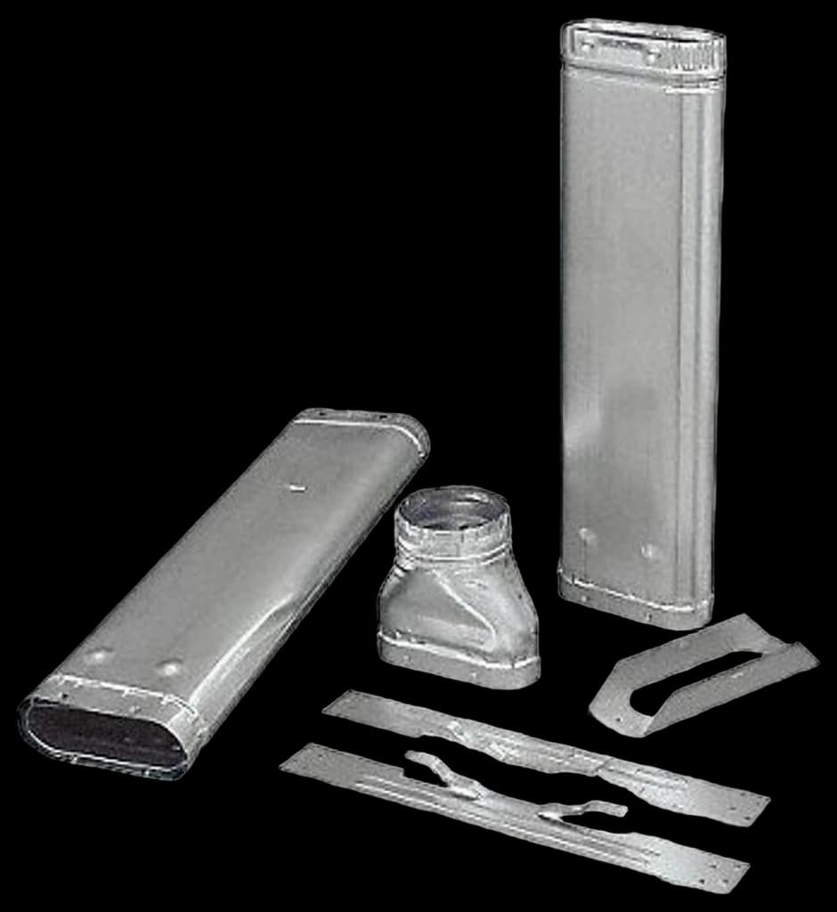 Imperial Manufacturing 3-1/4 in. Dia. x 24 in. L Galvanized Steel Duct ...