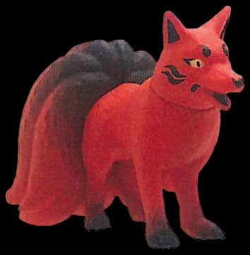 Amazon.com: Twisty Kitsune Fox Figurine – Articulated Nine-Tailed ...