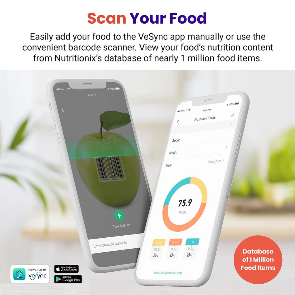 Snapklik.com : Food Nutrition Scale, Smart Food Scale For Calorie Count ...