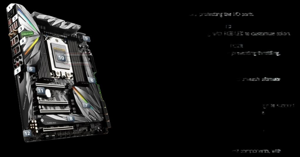 Buy MSI MEG X399 CREATION AMD DDR4 Motherboard in GCC, UAE, Worldwide.