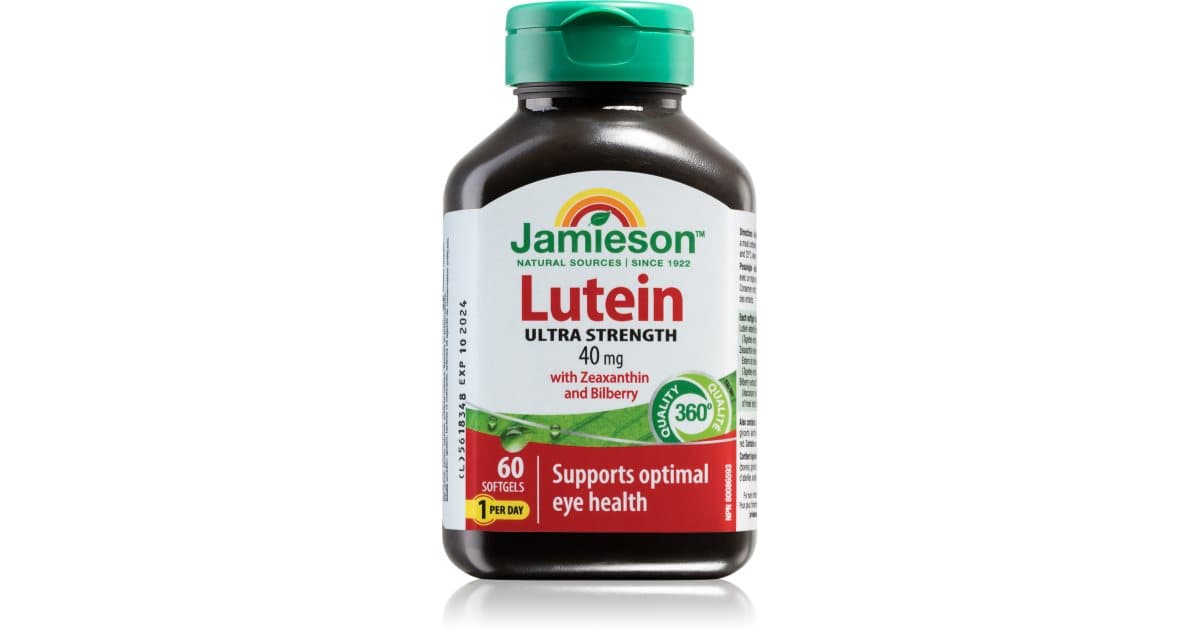 Jamieson Lutein Ultra strength 40 mg Weichkapseln zur Förderung der ...