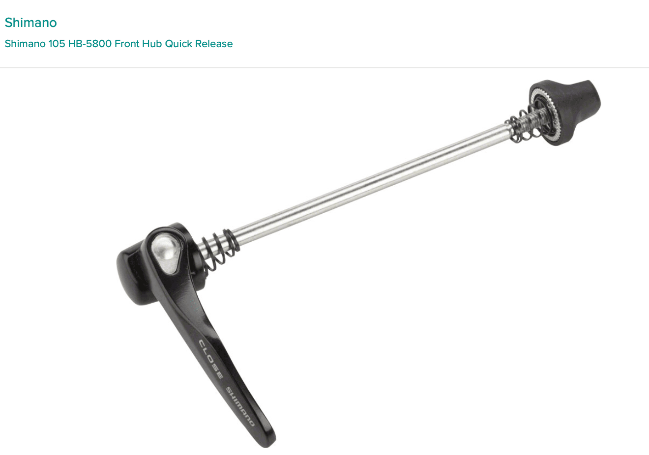 Shimano Shimano 105 HB-5800 Front Hub Quick Release - REV Endurance Sports